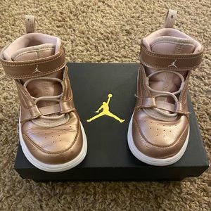 Air Jordan’s Rose Gold Toddler size 9